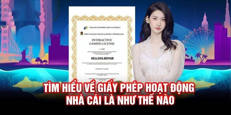 Giấy phép hoạt động của nhà cái 8s